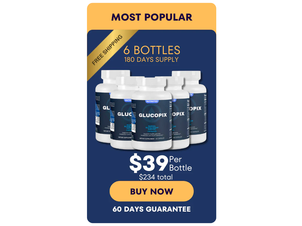 6 bottles glucopix